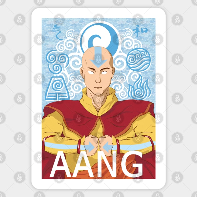 Avatar Aang Sticker by Silentrebel